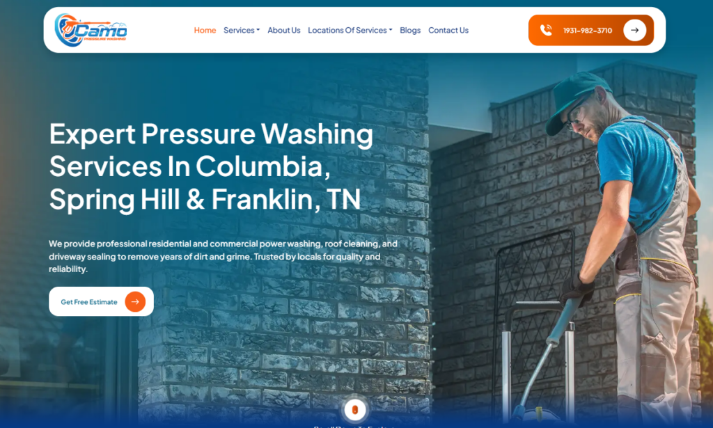 Camo Pressure Washing.